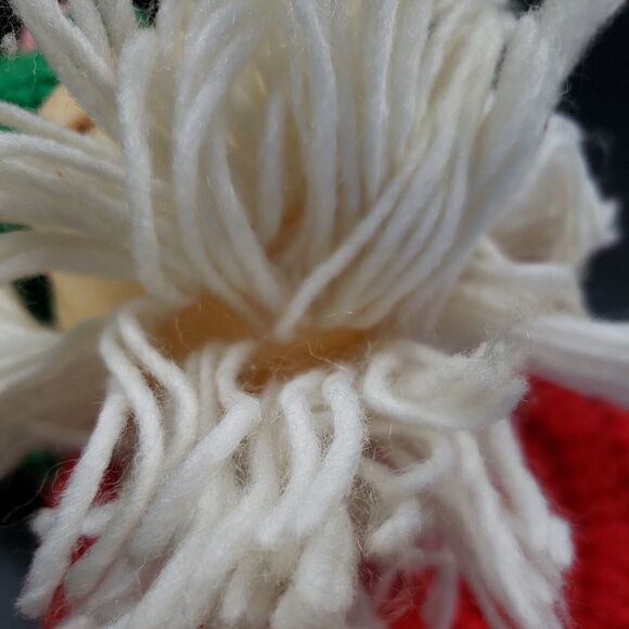 Crochet Doll 70s Retro Handmade Girl Christmas Gift Vtg Cottage Bedroom Decor - Picture 11 of 16